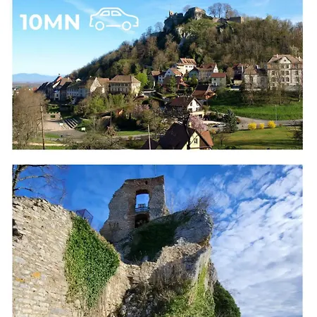 Le Duplex Des Vignes, Ideal Pro, Confortable Et Paisible Dans Le Sundgau En Sud Alsace, Aeroport Bale-mulhouse A 25 Mn En Voiture, Arrivee Autonome, Wi Fi Debit, 2 Places De Parking Gratuit Waldighoffen